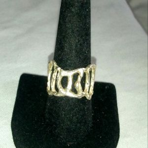 Lovely fine silver custom made band Size 7.5